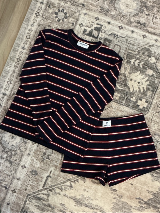 Parke Tops - PARKE Fouth of July long sleeve and short set. EUC.